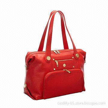 Laptop bags, made of leather